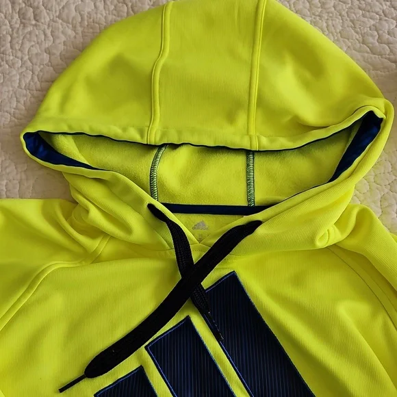 2X💛HP💛Vintage Adidas Men's Pullover Hoodie Medium - Picture 3 of 12